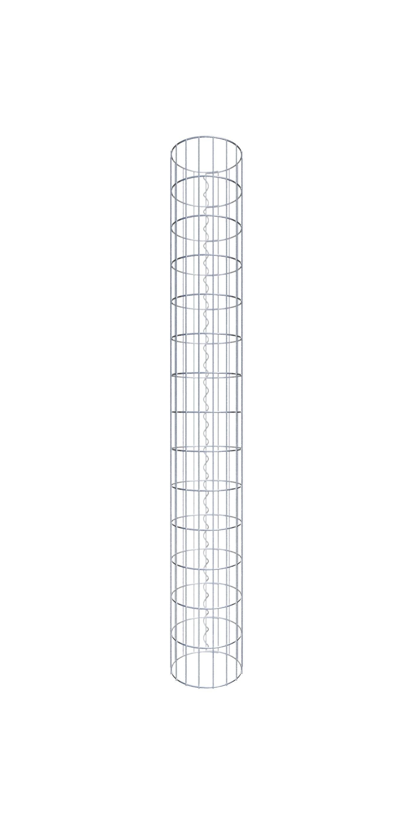 Kolumna gabionowa o średnicy 27 cm, okrągła MW 5 x 10 cm - Wysokość: 1,40 m