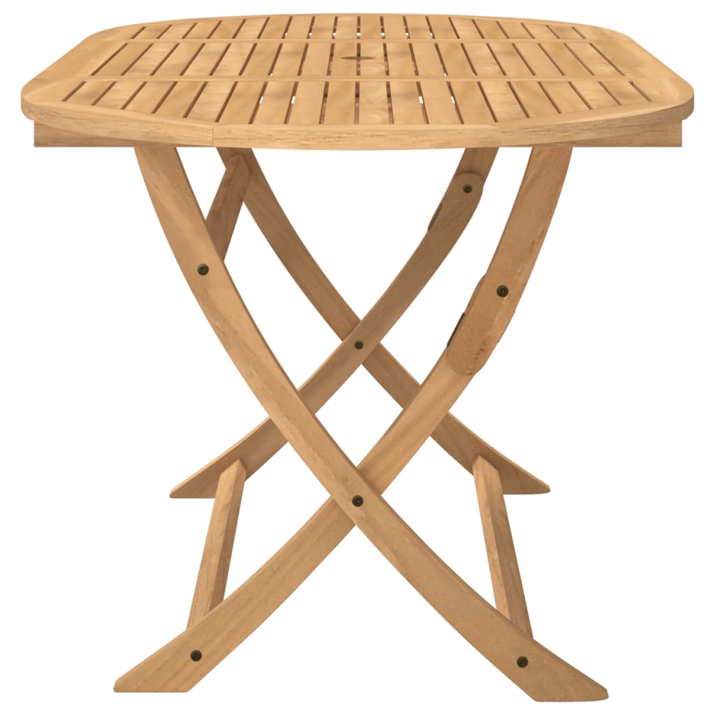 Table pliable de jardin 160x85x75 bois d'acacia solide - 5
