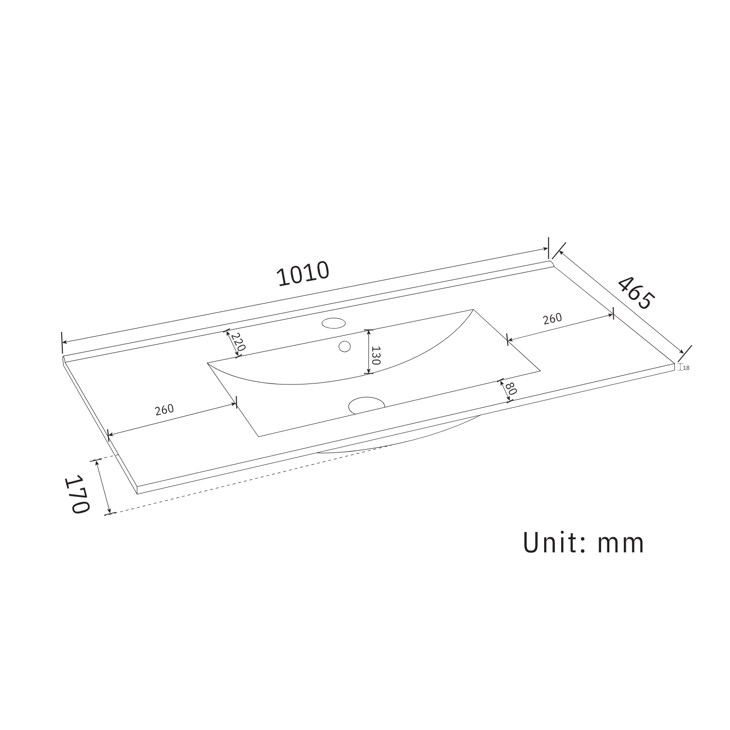 LOMAZOO Meuble De Salle De Bain Marenza Noir Mat 60cm - lavabo noir - 6
