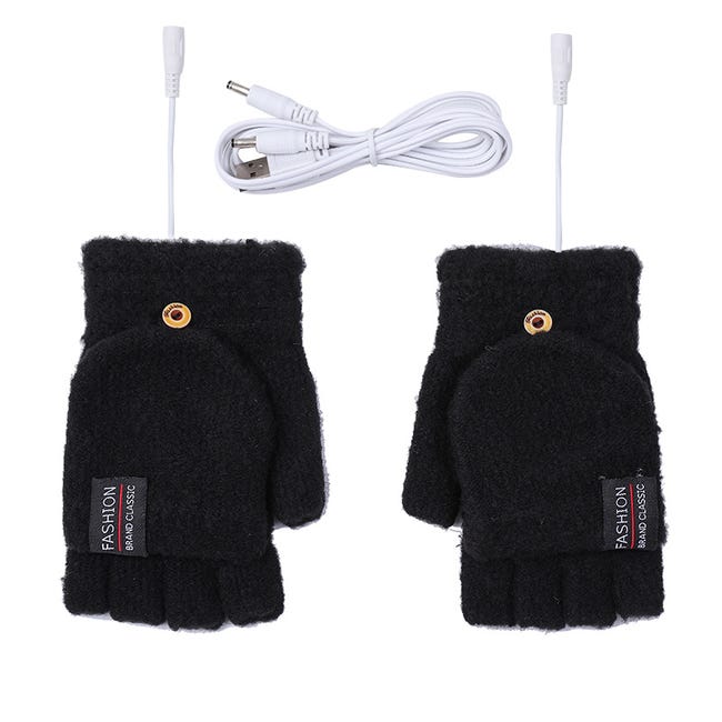 Guanti riscaldati USB per uomo e donna, guanti termici lavorati a maglia, guanti invernali lavorati a maglia, guanti scaldamani con 3 temperature regolabili Guanti riscaldati USB per uomo e donna, guanti termici lavorati a maglia, guanti invernali lavorati a maglia, guanti scaldamani con 3 temperature regolabili