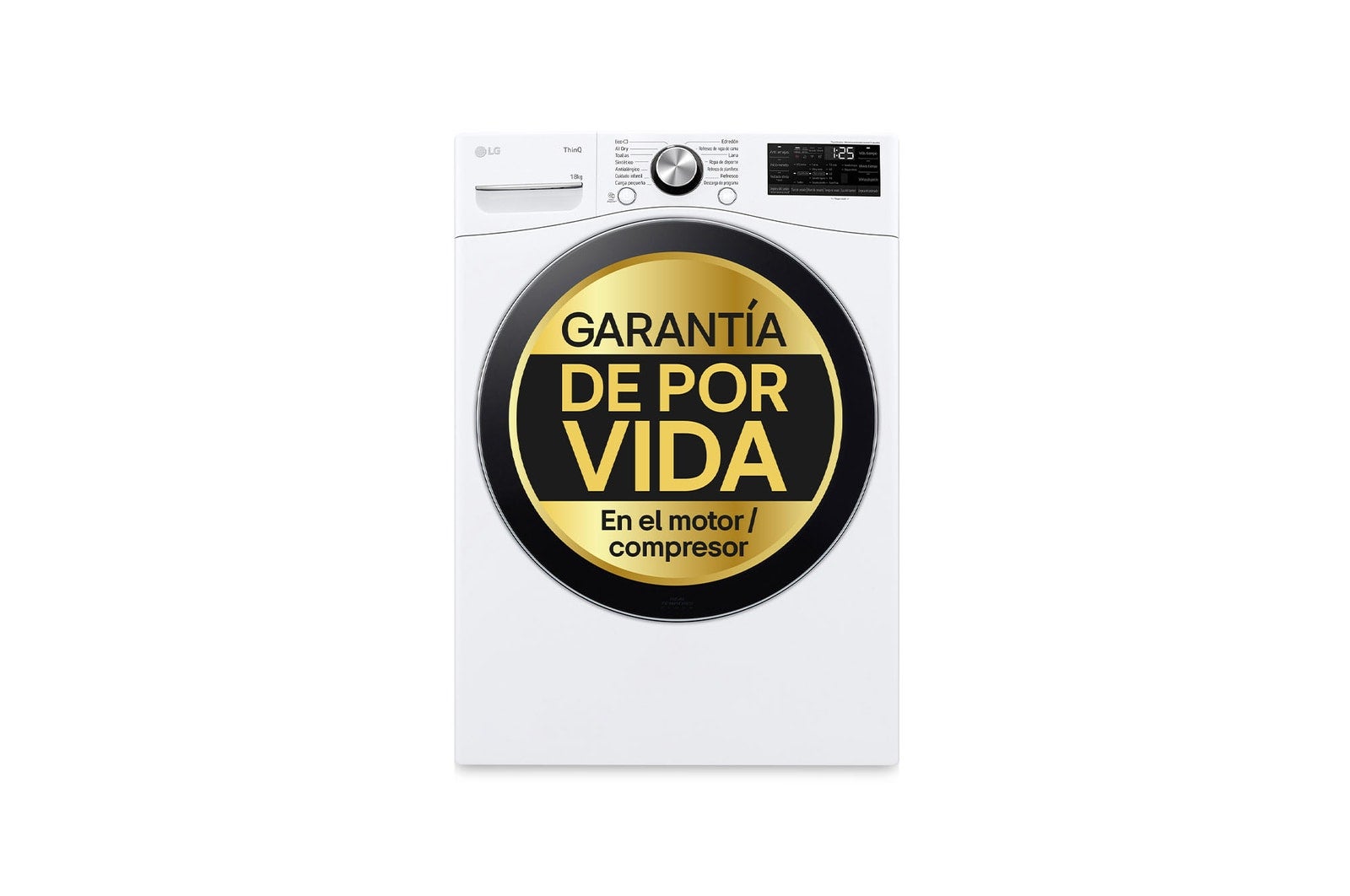 Lg Secadora Con Inteligencia Artificial 18Kg, D, Con Bomba De Calor Dual Inverter, Direct Drive Inox Antihuellas Serie Xxl , Leroy Merlin
