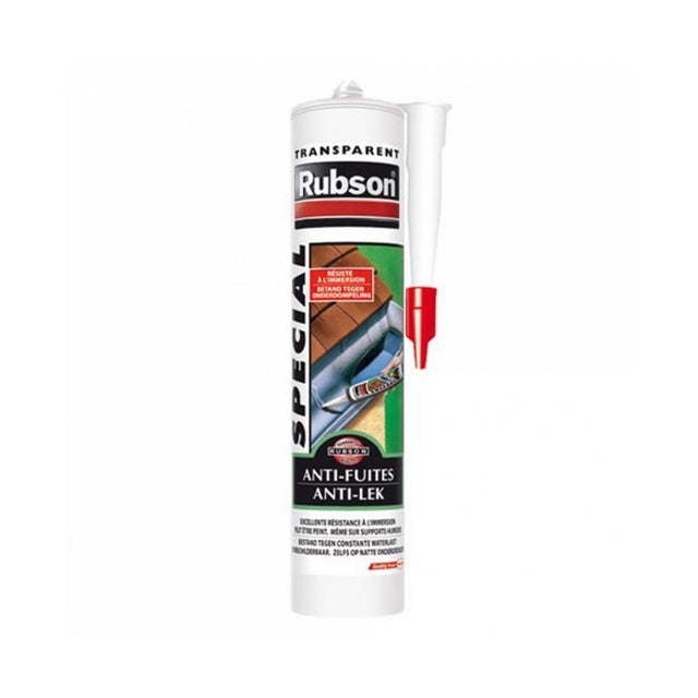 Mastic 'spécial' Anti-Fuites transparent Rubson