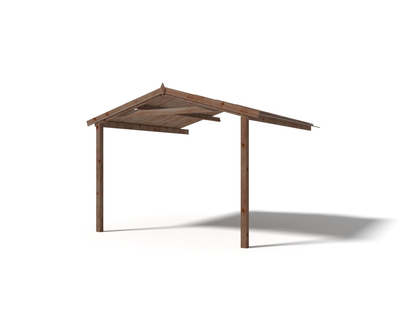 Zadaszenie werandy, tarasu domku ALTANKA 3x3 m, drewniane, impregnowane, DOM539, 1szt.