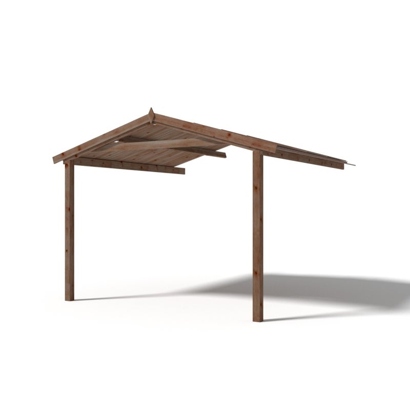 Zadaszenie werandy, tarasu domku ALTANKA 3x3 m, drewniane, impregnowane, DOM539, 1szt.