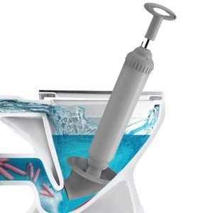 Déboucheur De Vidange Haute Pression - Pompe Air Avec 4 Ventouses Pour Éviers Et Toilettes