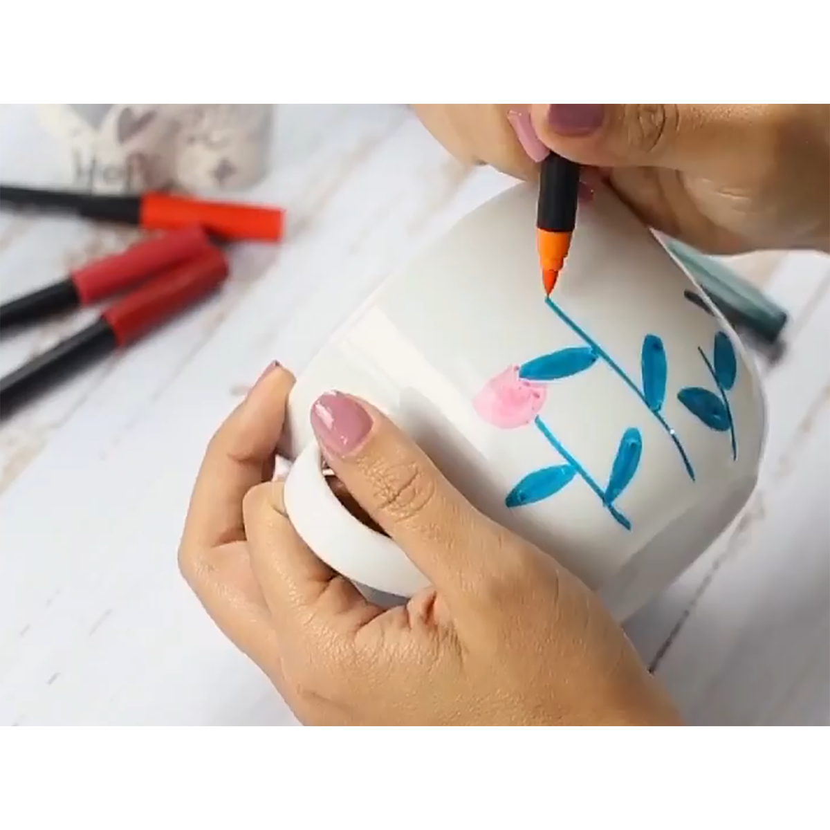 edding Porzellan-Pinselstift basic 6er Set - 4