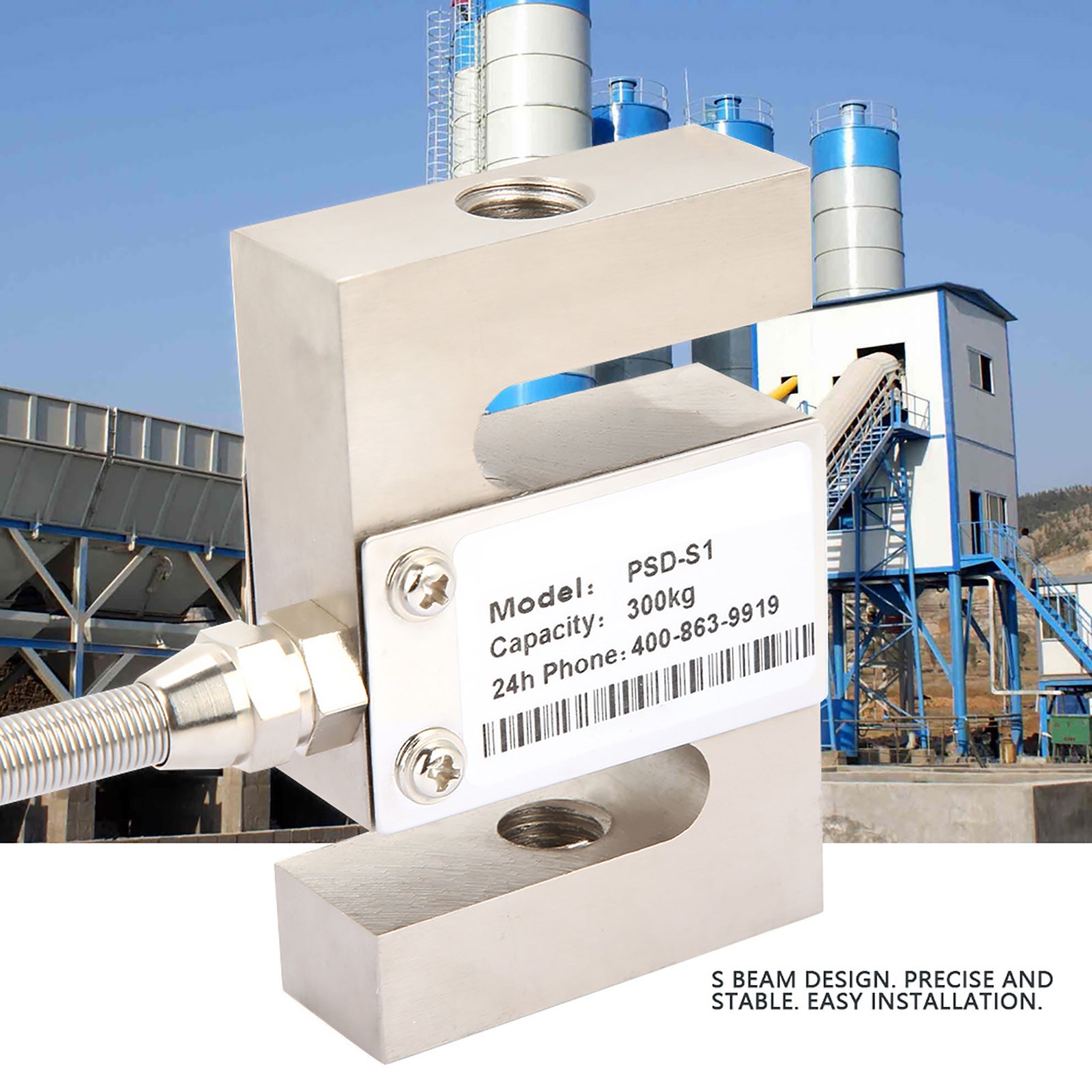 Sensore di pesatura della cella di carico ad alta precisione TIPO S con cavo da 300 kg - 4