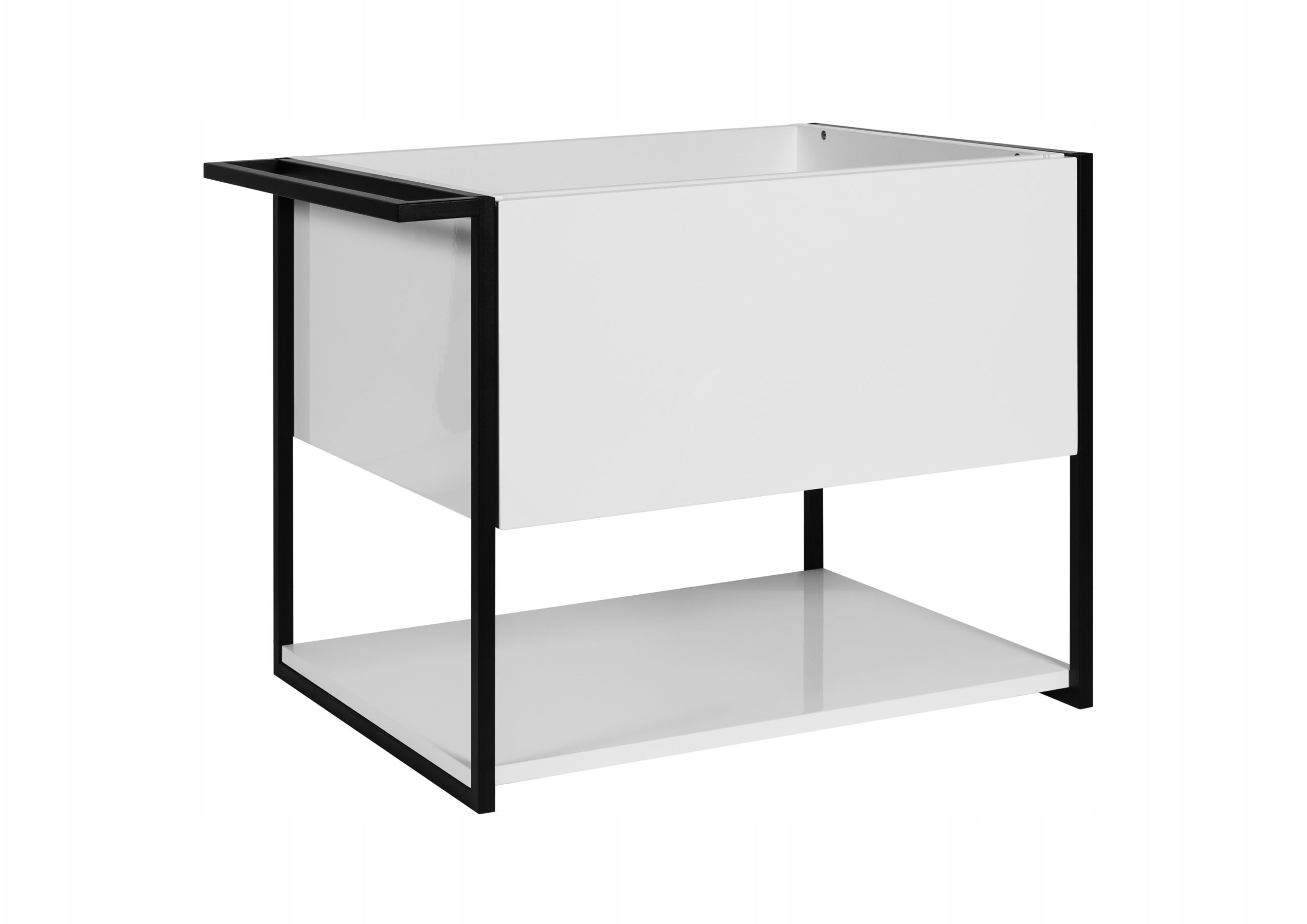 Szafka łazienkowa LOV 60 cm biały połysk lakierowana wisząca szuflada