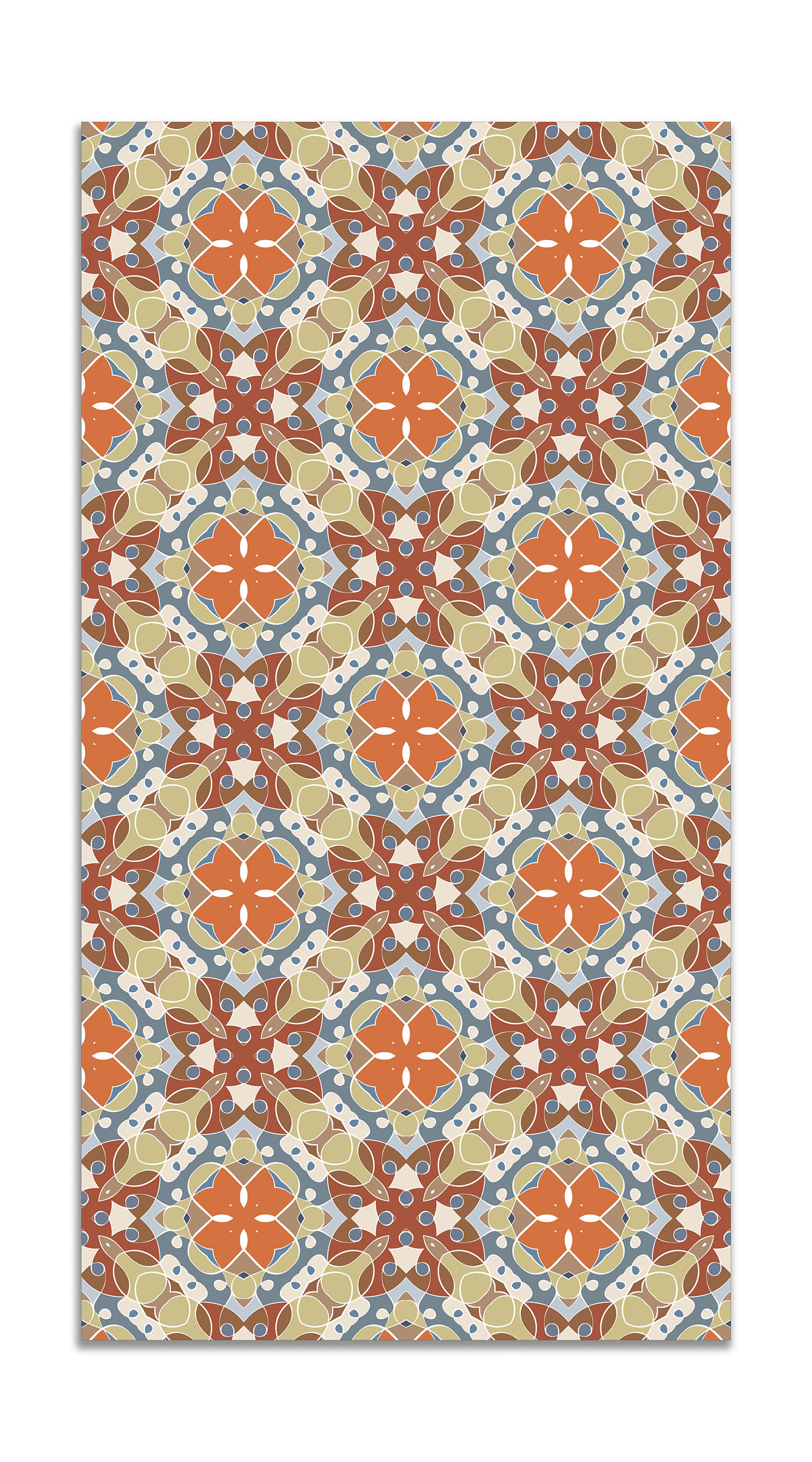 Panorama alfombra vinílica - alfombra de vinilo cocina, habitación, pasillo - decoración hogar - hidráulico oriental mosaico original 200x250 cm