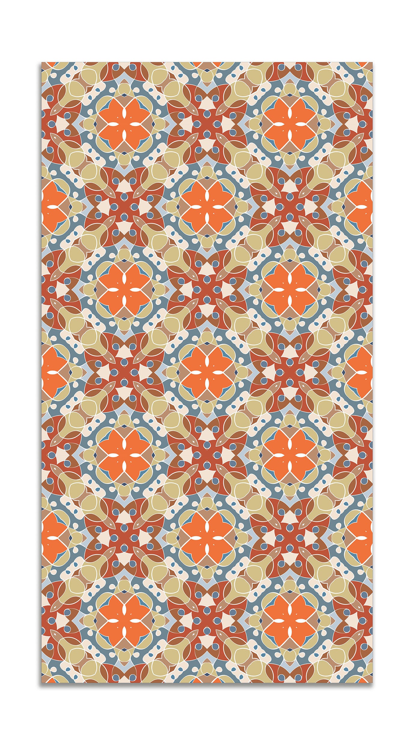 Panorama alfombra vinílica hidráulico oriental mosaico original 60x200 cm - alfombra cocina vinilo - alfombra salón antideslizante