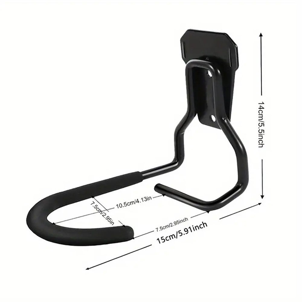 Gancio Portabici Verticale Da Parete Per Garage - Acciaio Regolabile Portata 32kg