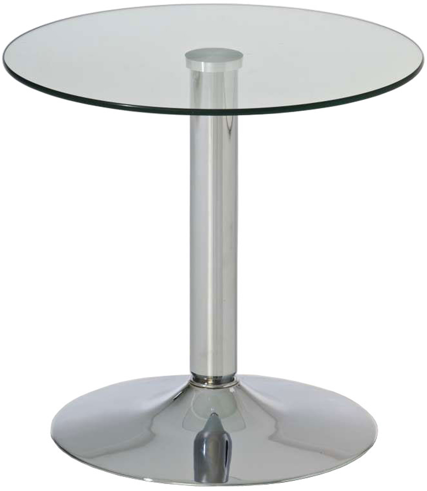 Table en verre ronde Ikarus Ø 50 cm Verre clair | Leroy Merlin