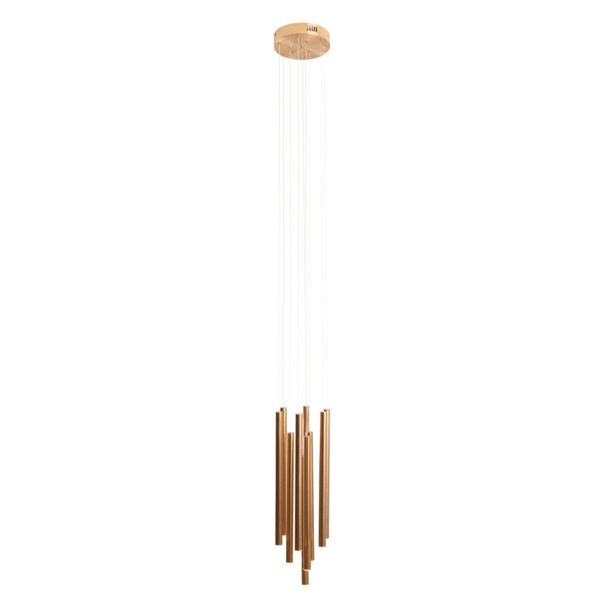 Lampa wisząca ORGANIC LED 10W Ciepła biel 600lm złoty szczotkowany wym: 183 x 20 x 20 cm Maxlight