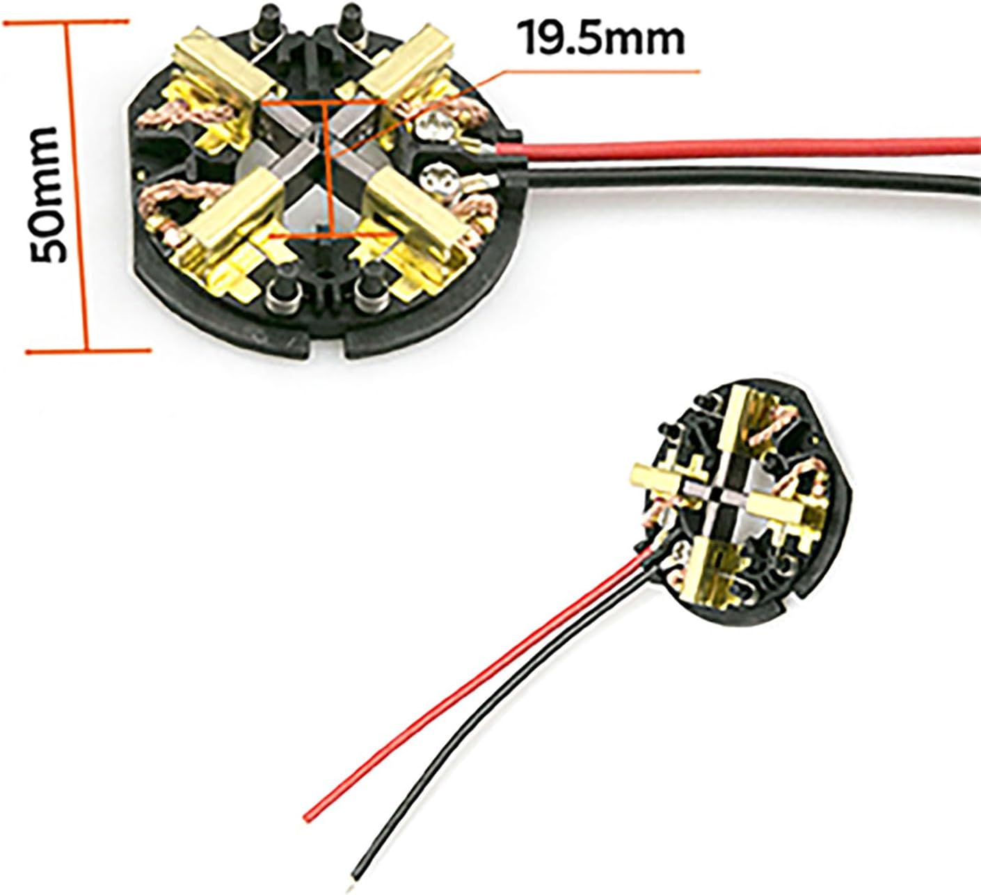 Applicable Assemblage de Support de Balai de Charbon pour perceuse sans fil Milwaukee M18 M12 2602-20 AEG 18v Pièces de Rechange 4 Balais de Carbone - 2