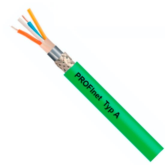 Kabel transmisyjny HELUKAT PROFInet typ A kat.5e SF/UTP 2x2x0,64mm do sieci Profinet zielony 125V ekranowany olejoodporny drut Helukabel 100m