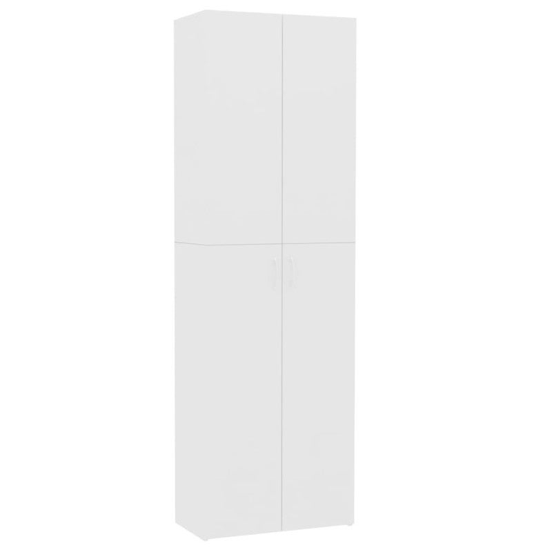Armoire de bureau Blanc 60 x 32 x 190 cm Bois d ingénierie - 2
