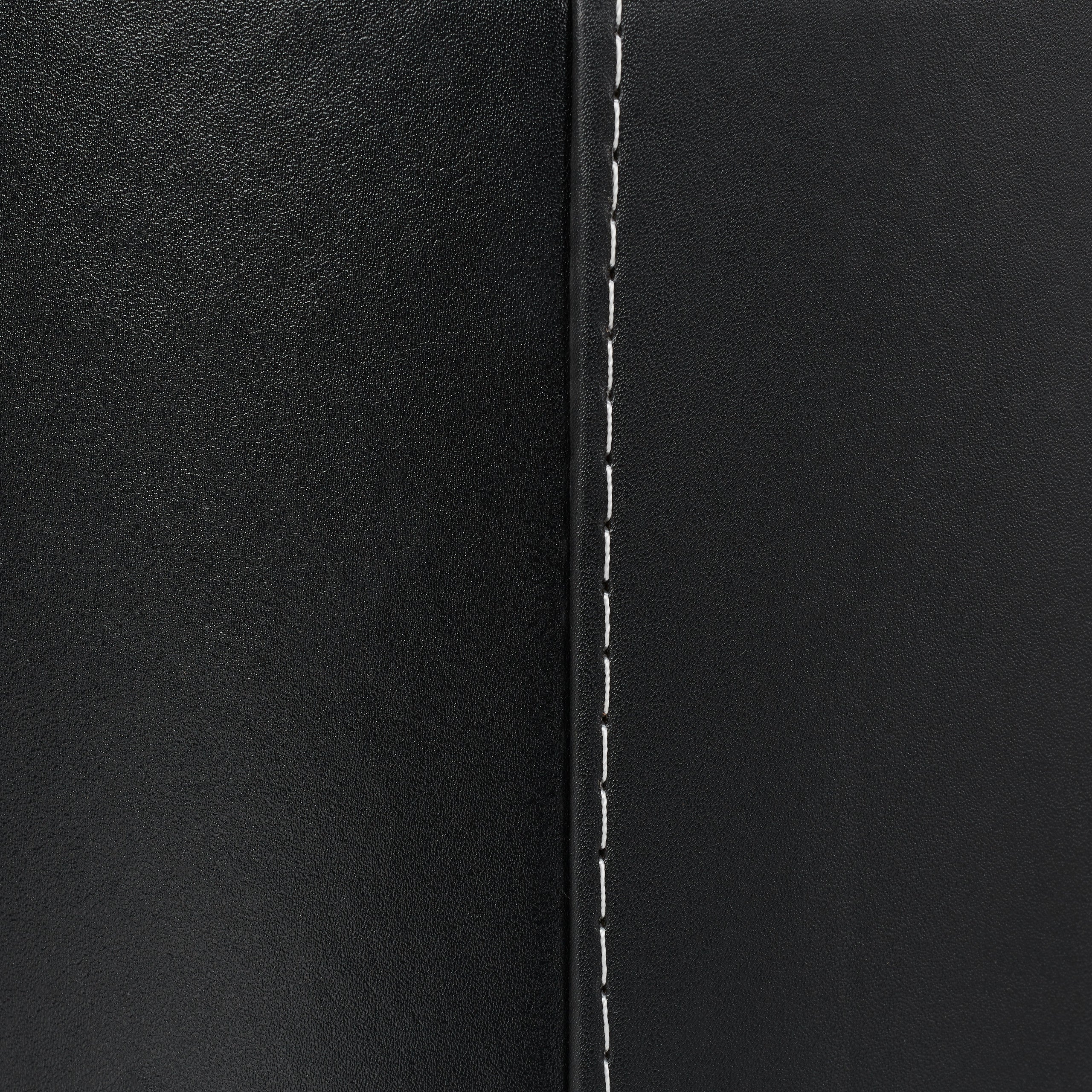 Relaxdays Panier à bûches L, Range bois de cheminée, Porte-revues porte-journaux similicuir, noir - 7