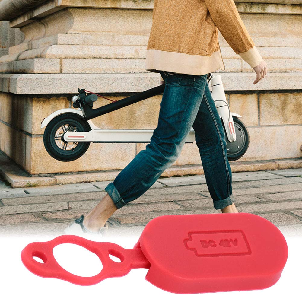 Tampa de porta de interface de carregamento à prova d'água para scooter elétrico tamanho compacto de vedação superior vermelho - 8