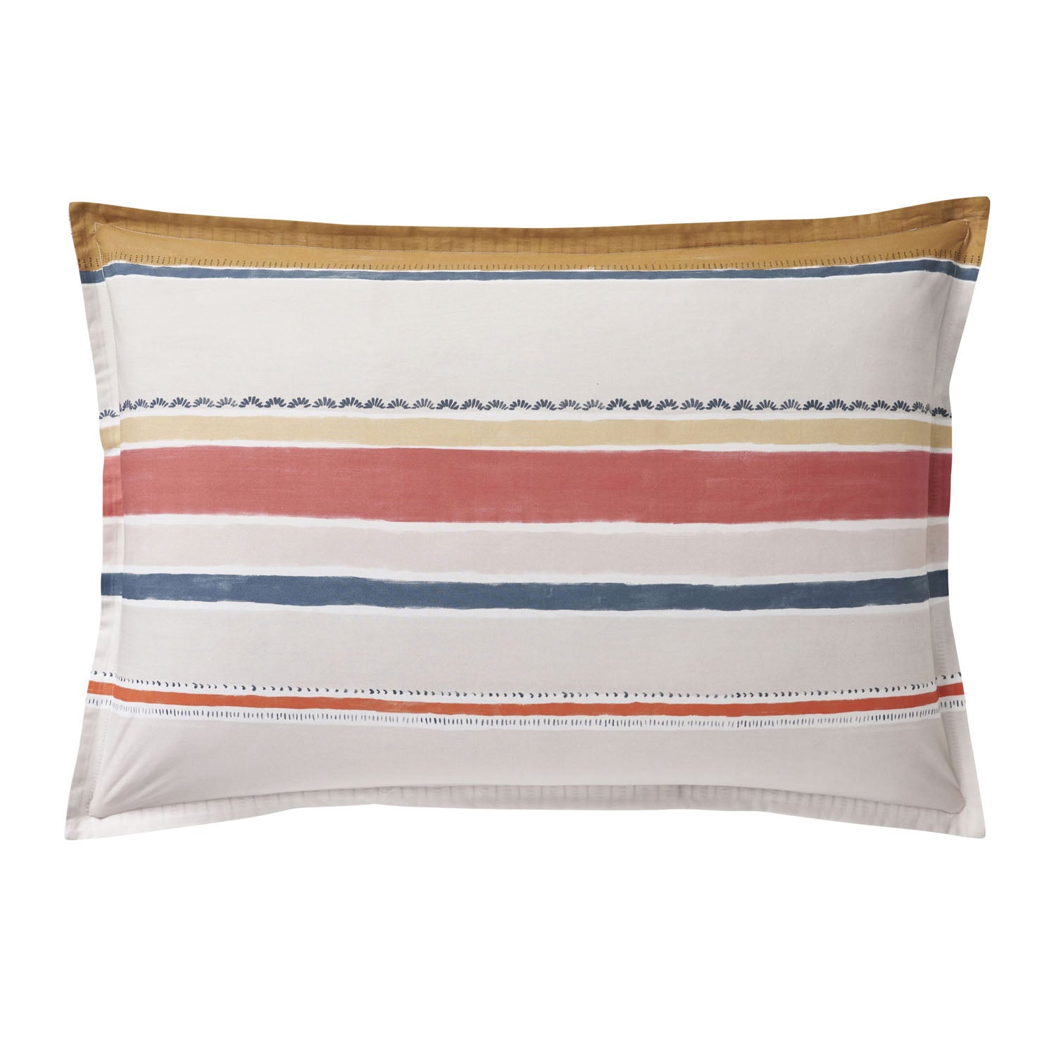 Taie D'Oreiller Imprimée En Percale De Coton, Reflets, 65 X 65 Cm