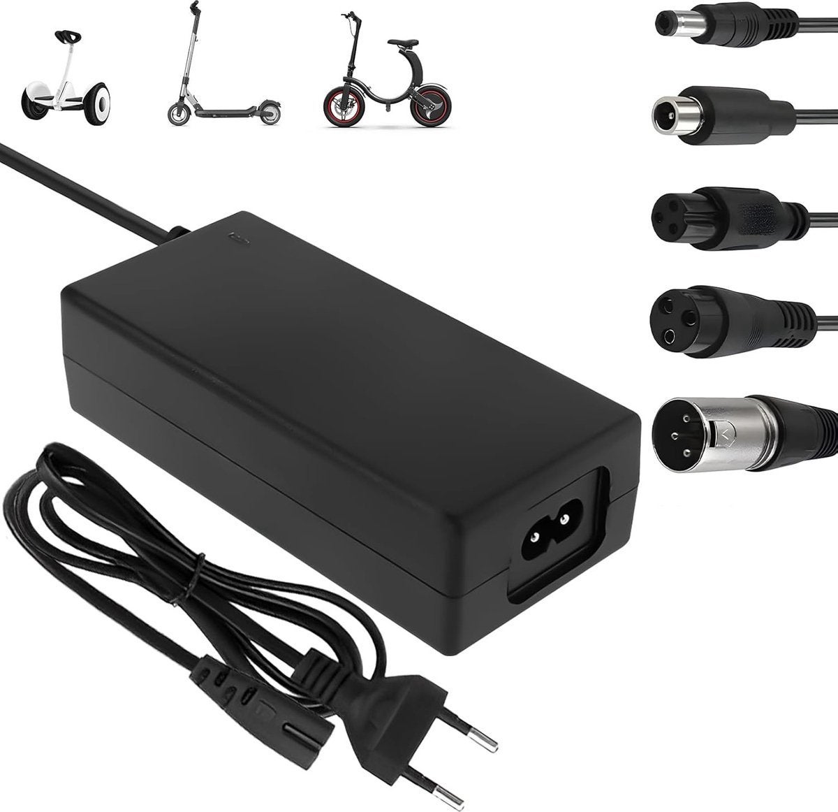 GO SOLID! Chargeur Trottinette Électrique - 54.6V 3A avec GX16-3 - GO