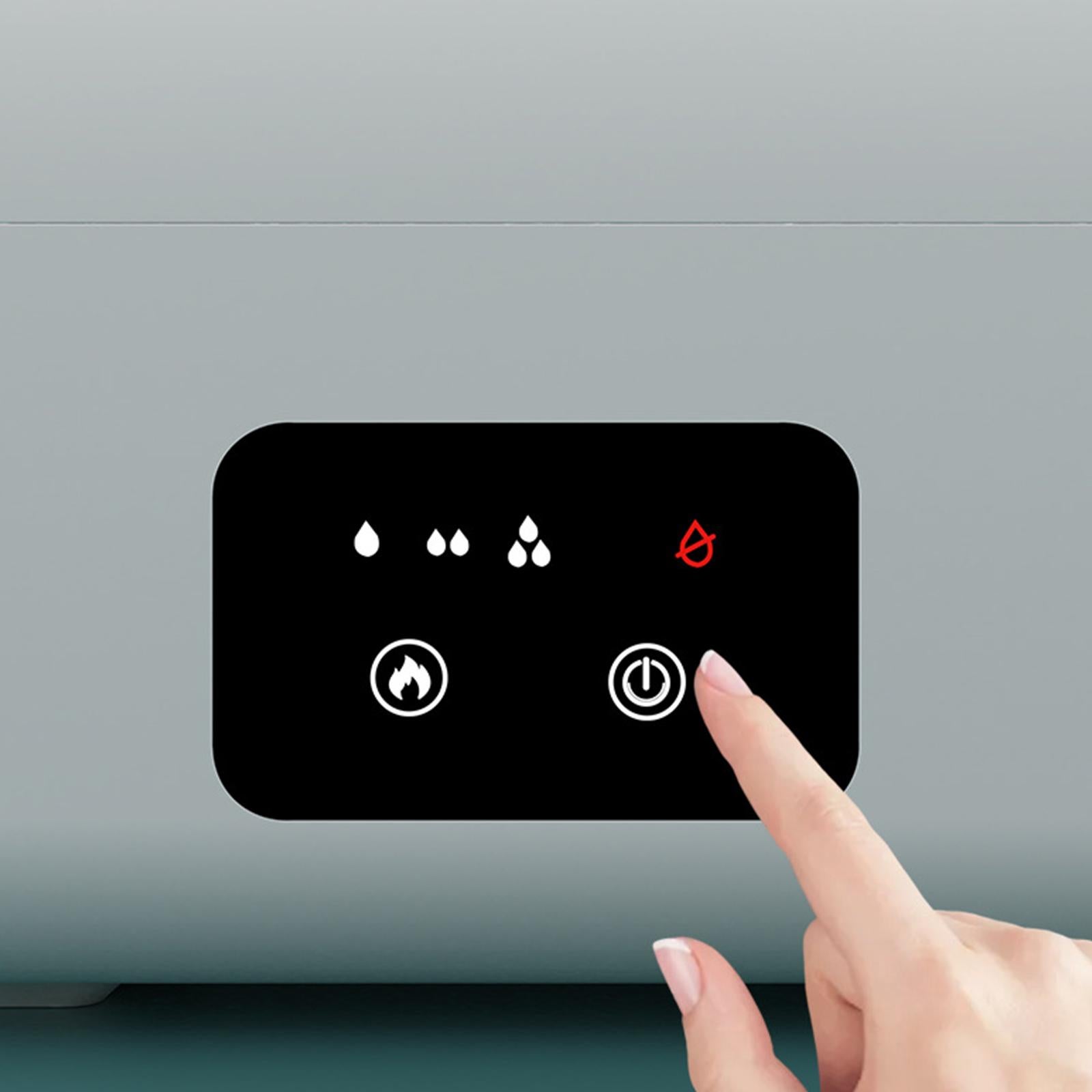 Umidificatore a ultrasuoni con effetto fiamma 3D, diffusore di oli essenziali, 3L, silenziatore, per 41-60m², bianco - 4