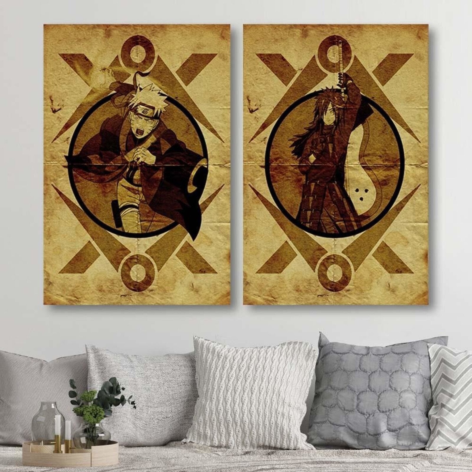Tableau bois Naruto médaillon de Madara Uchiha - 50 x 70 cm - 4