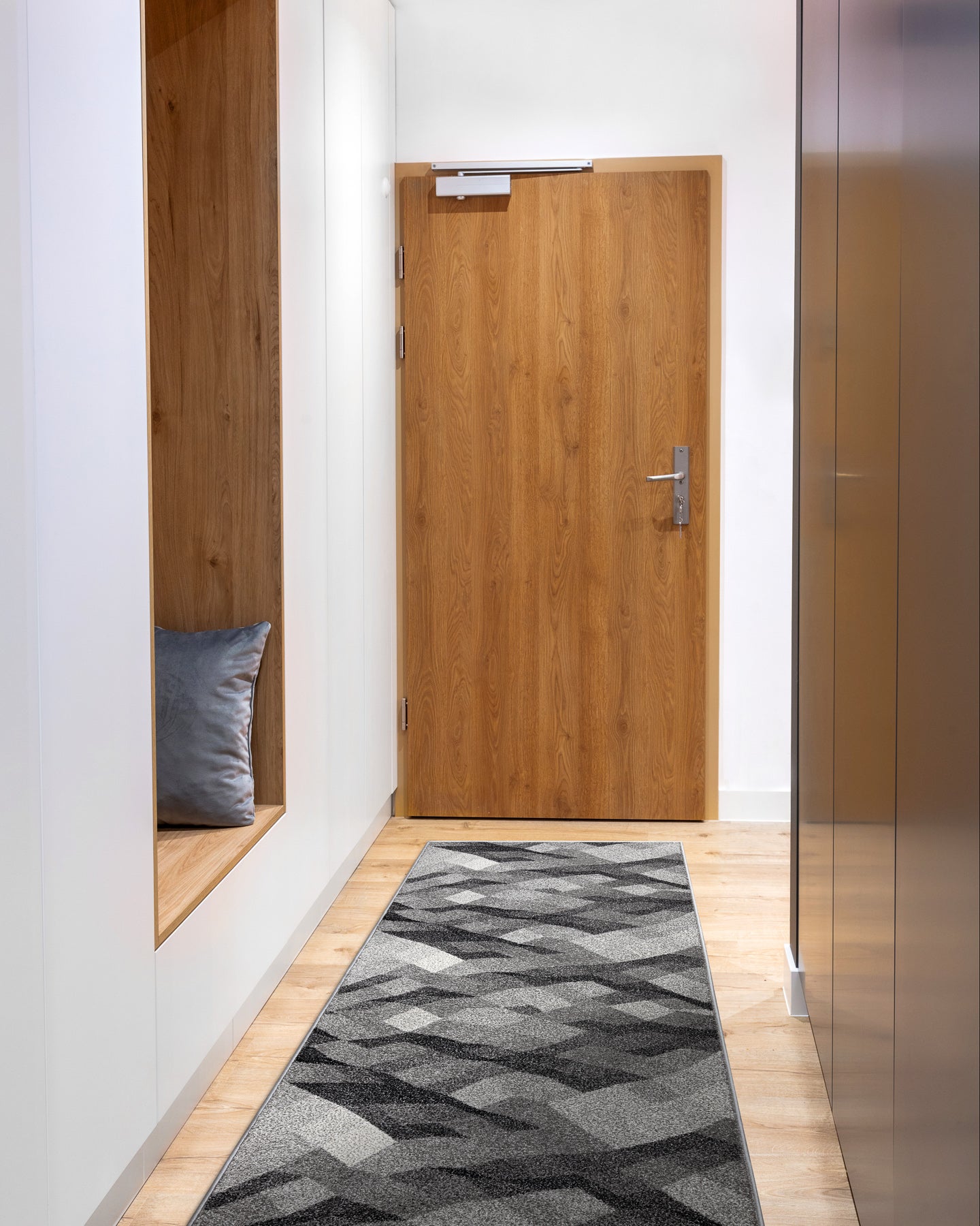 Tapis de couloir SILVER Palanga gris 100 cm 100x100 cm - 4