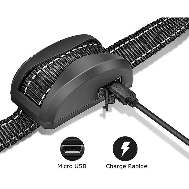 Collar para perros - 3 modos: descarga/vibración/sensibilidad, seguridad, automático, IP65, batería recargable, correa reflectante ajustable - 3
