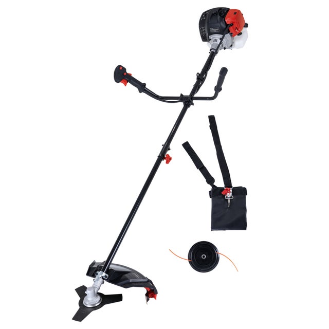 Scheppach Débroussailleuse thermique BCH5200PB - 51,7 cm³ - moteur 2 temps - largeur de coupe fil/lame 450/255 mm - manche réglable - réservoir 1L