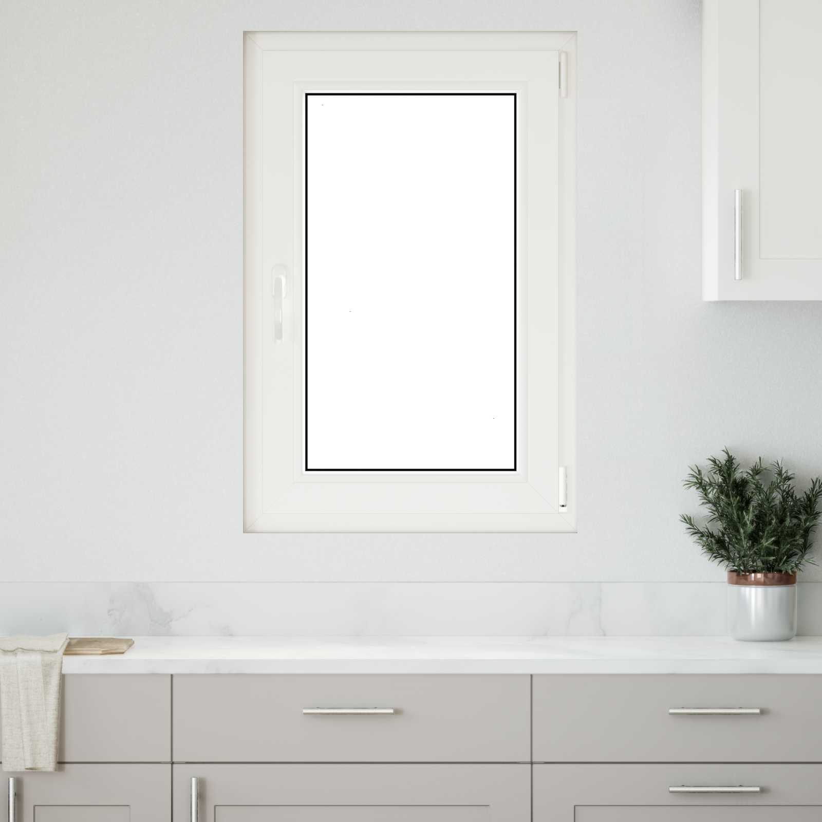 Fenêtre de soussol RISOR 60 x 80 cm PVC et verre Blanc Leroy Merlin — free download