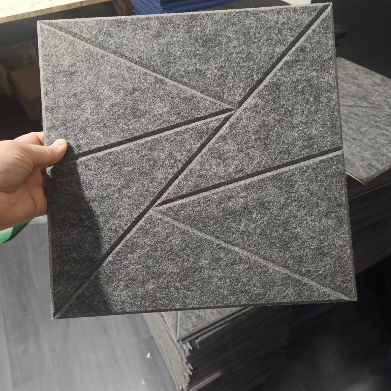 12 paneles acústicos autoadhesivos, paneles de pared insonorizados de alta densidad, panel absorbente de sonido de poliéster, 30 x 30 cm (azul oscuro) - 7