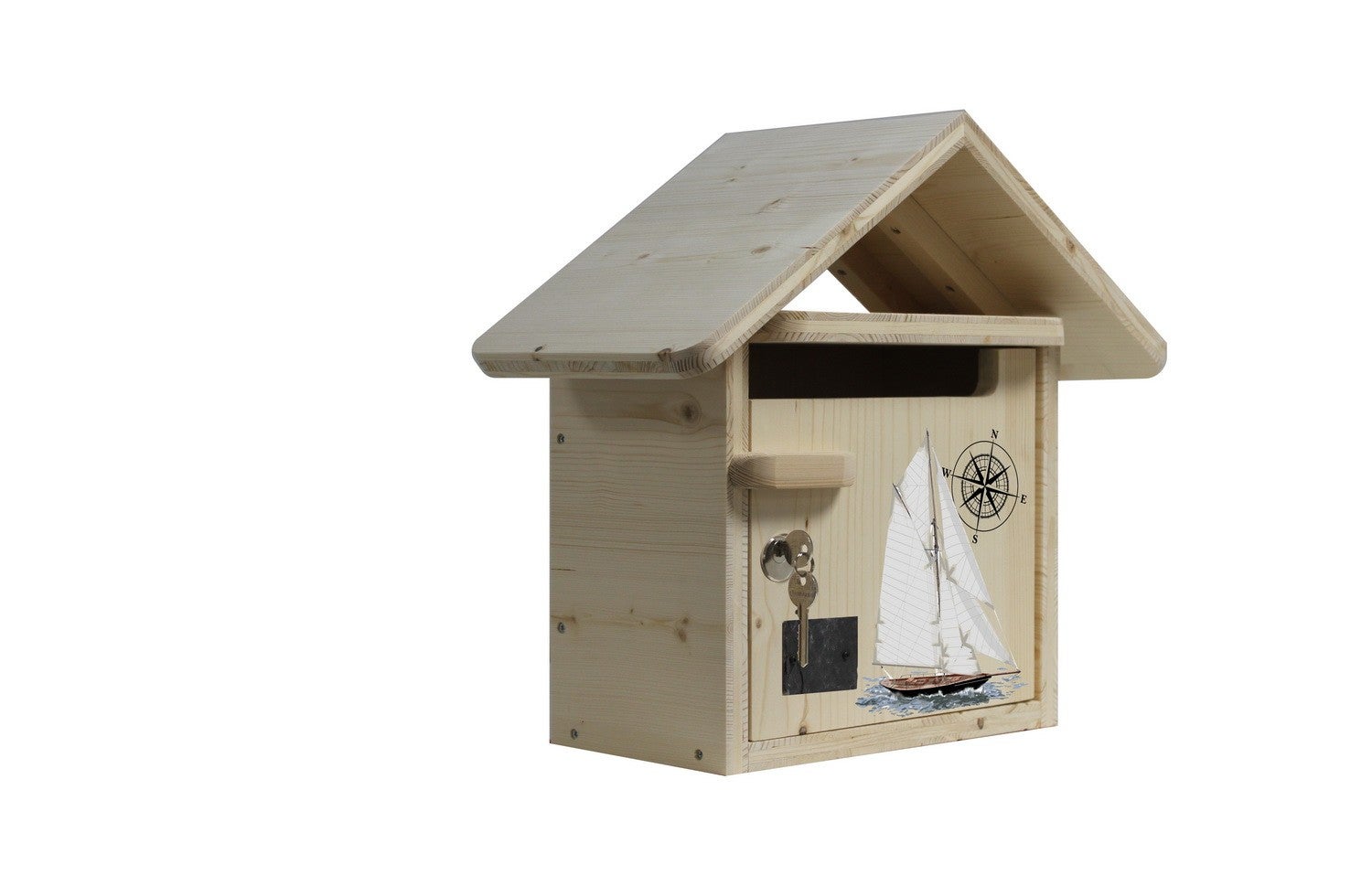 Boite AUX Lettres Bois CREASTUCE : CHEVILLARD 1 PAN A Gauche Prestige