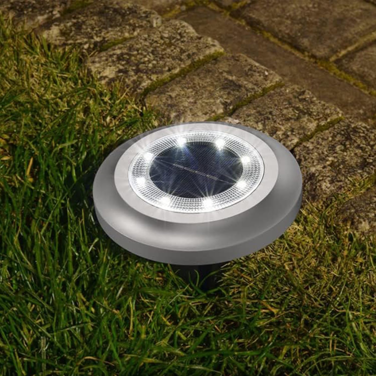 Set di 5 paletti solari da giardino (H18 cm) Mini - Nero - Piccolo