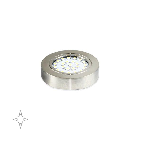 Emuca Spot LED, D. 65 mm, avec support, Lumière blanc natural ...
