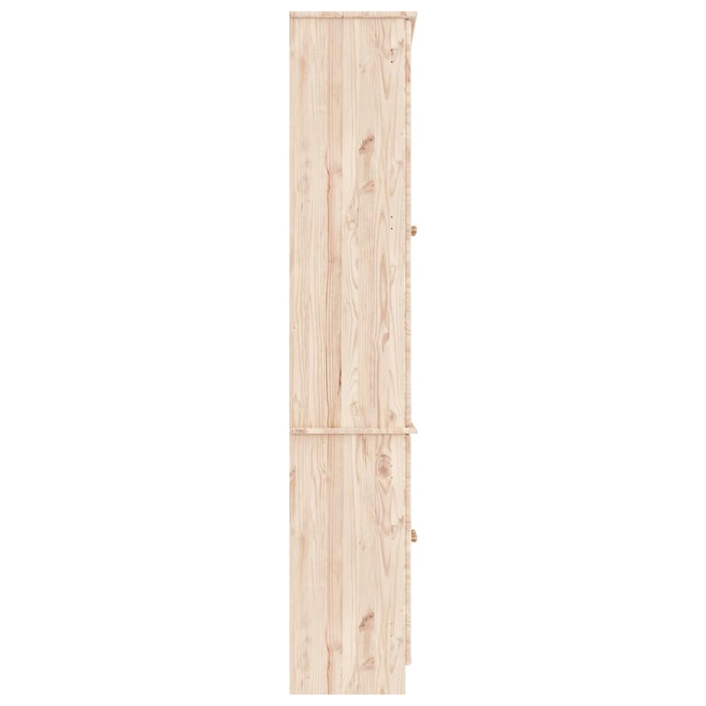 Vitrine en verre ALTA 77x35x186,5 bois de pin massif - 5