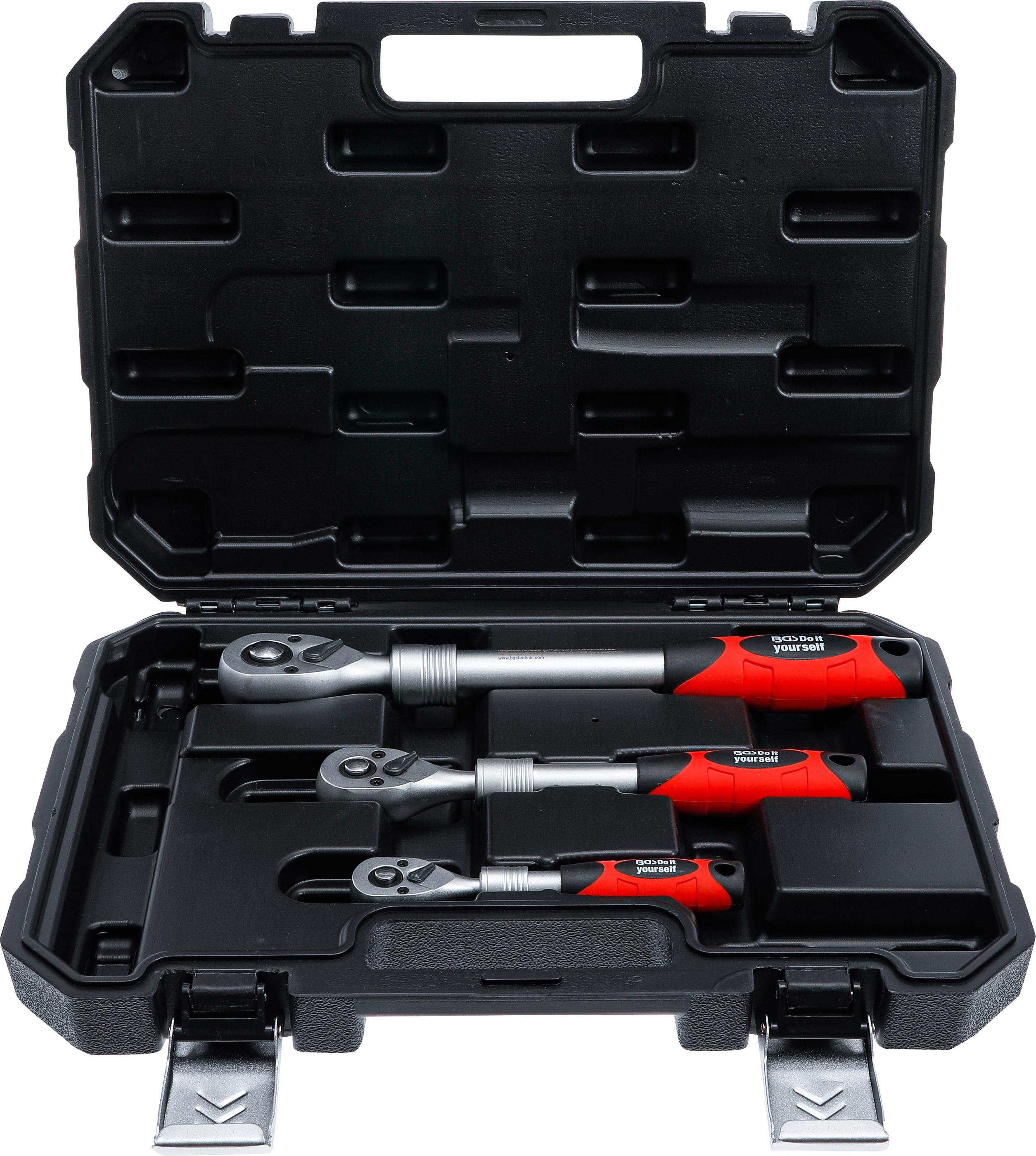 Jeu De Clés à Cliquet BGS Do It Yourself - Extensible Et Inclinable, Profil Carré Extérieur