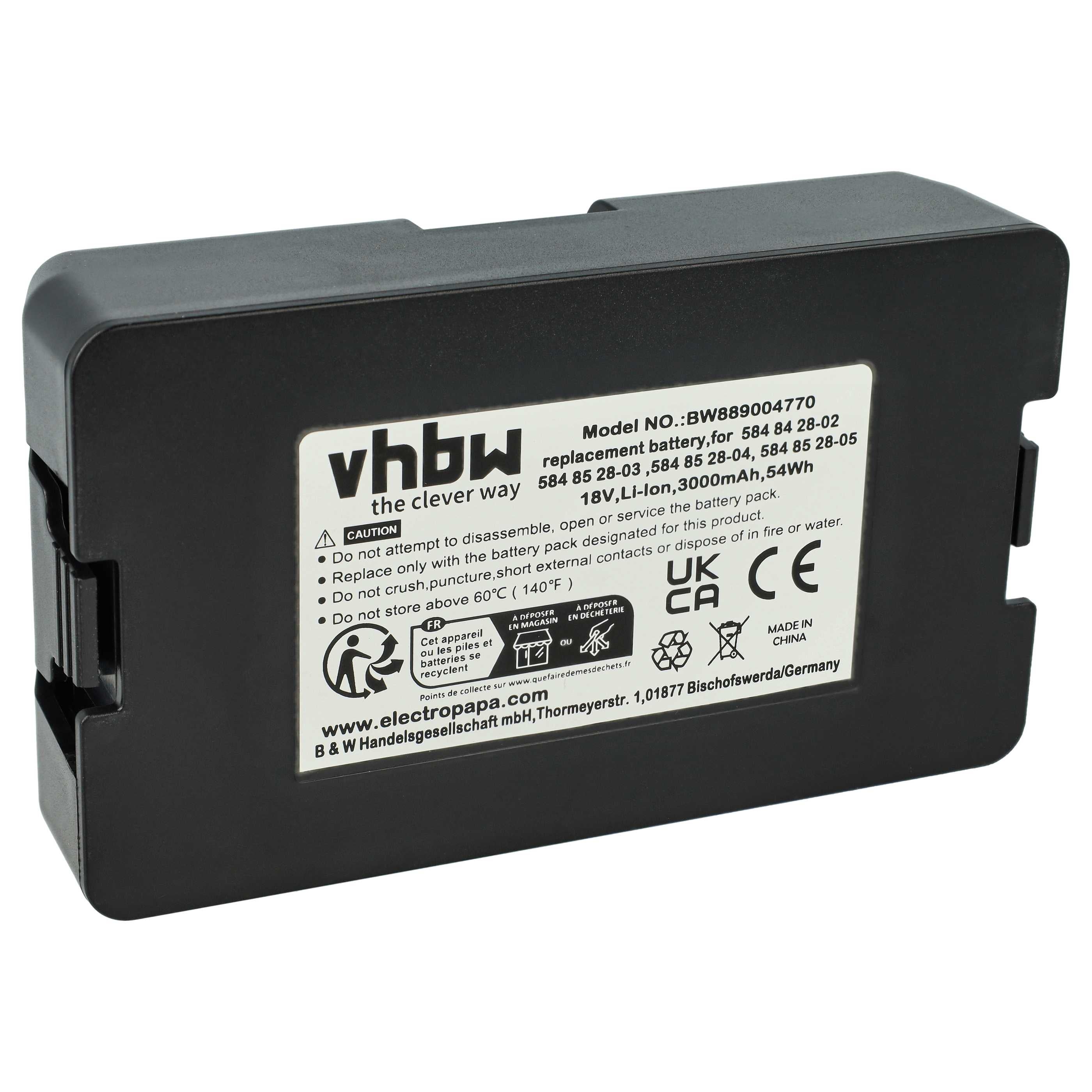 2X Shentec batteries lithium 18 V 3000 mAh compatibles avec Gardena R80Li R75Li R70Li R50Li R45Li R40Li R38Li Husqvarna Tondeuse automatique 105, 305, 308, 308x Flymo Robot 1200R