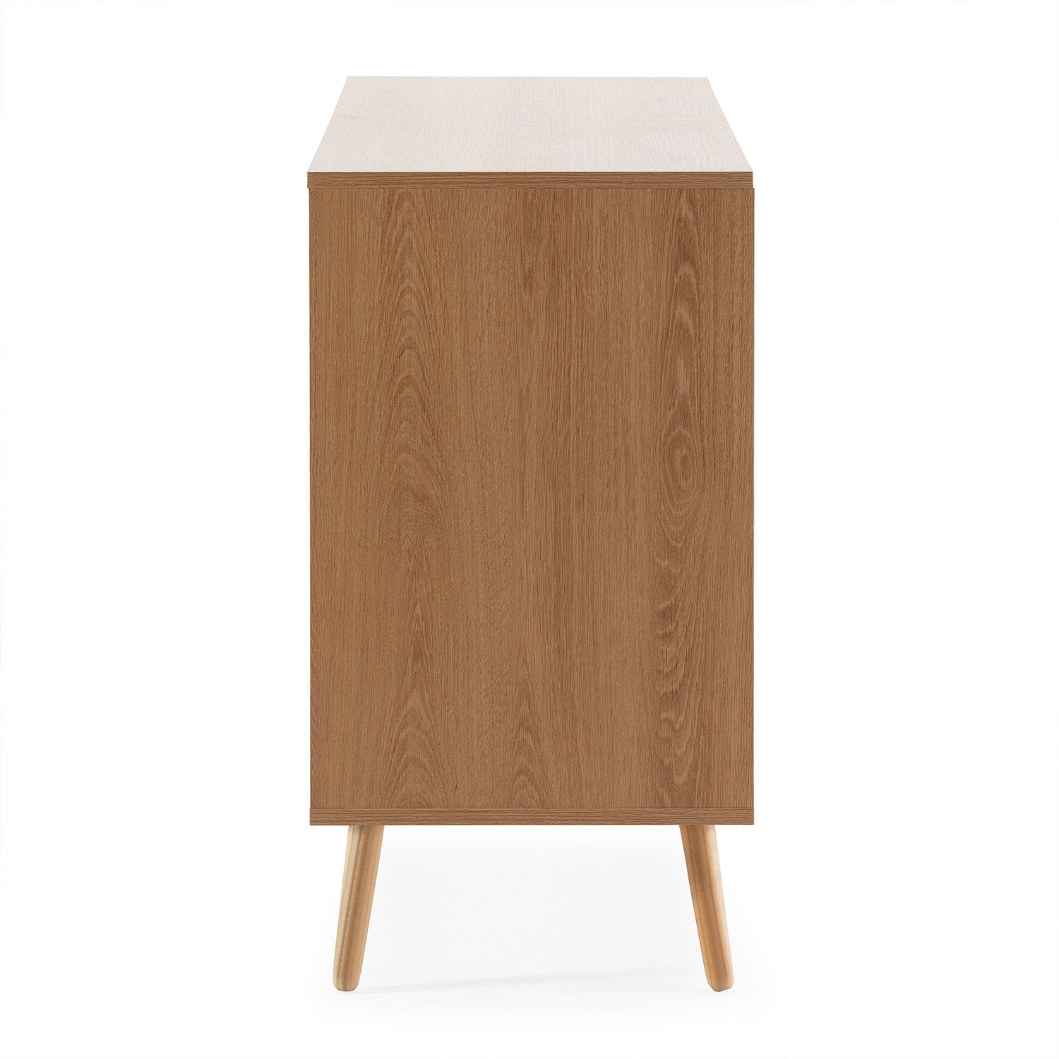 Buffet Lluvia 3 portes en chêne, largeur 120 cm - 4