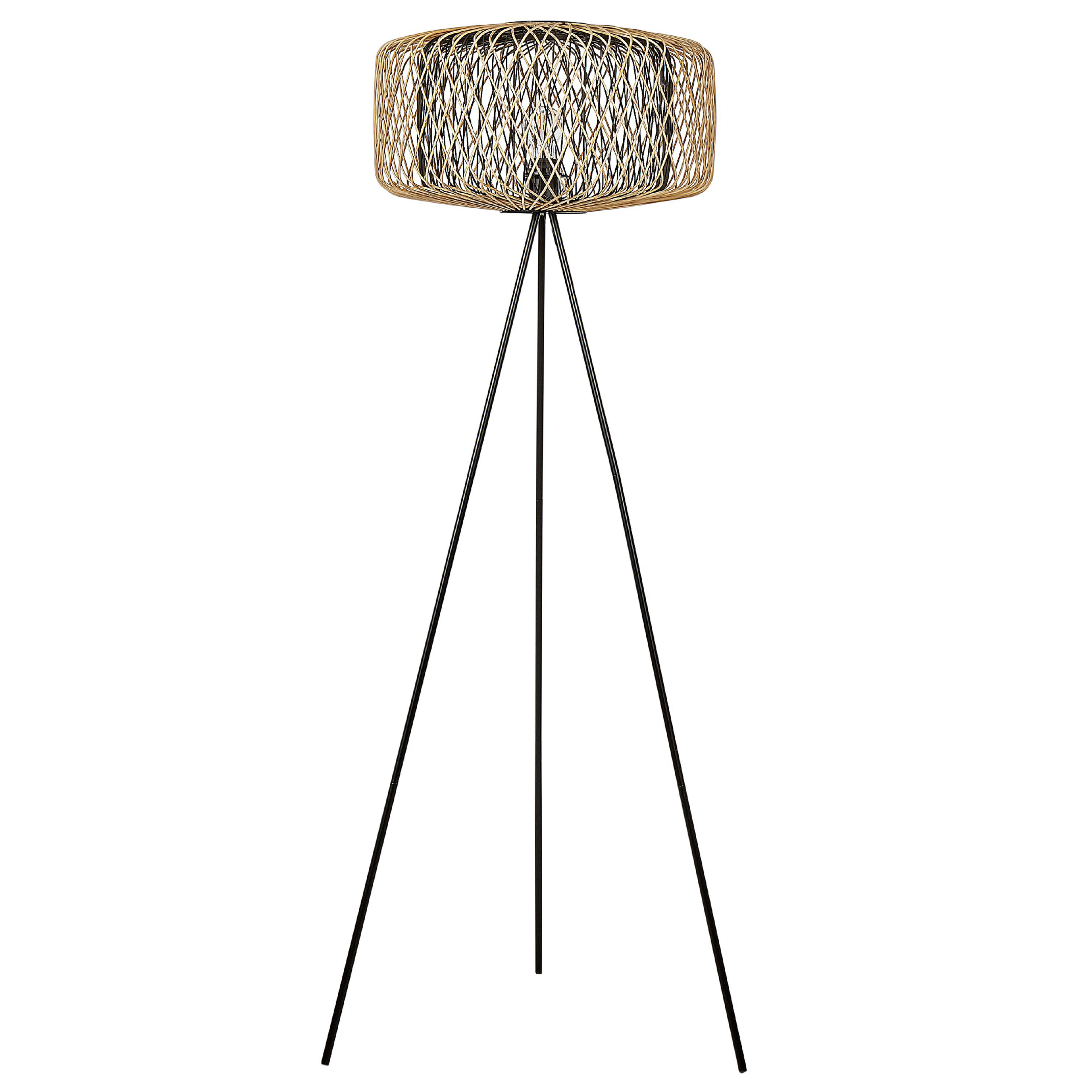 Lampadar JAVARI Bambus Maro/Negru