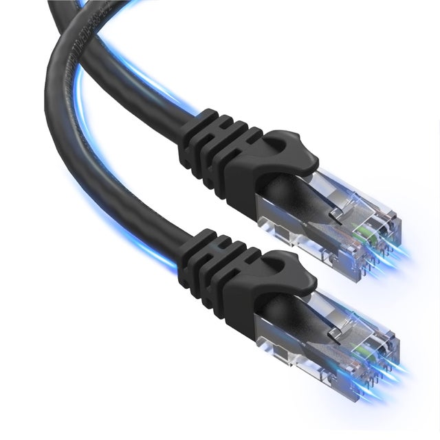 Cavo Ethernet LAN LINDY 47624 – 1 Metro, Schermato U/UTP, Nero, Connettori RJ45