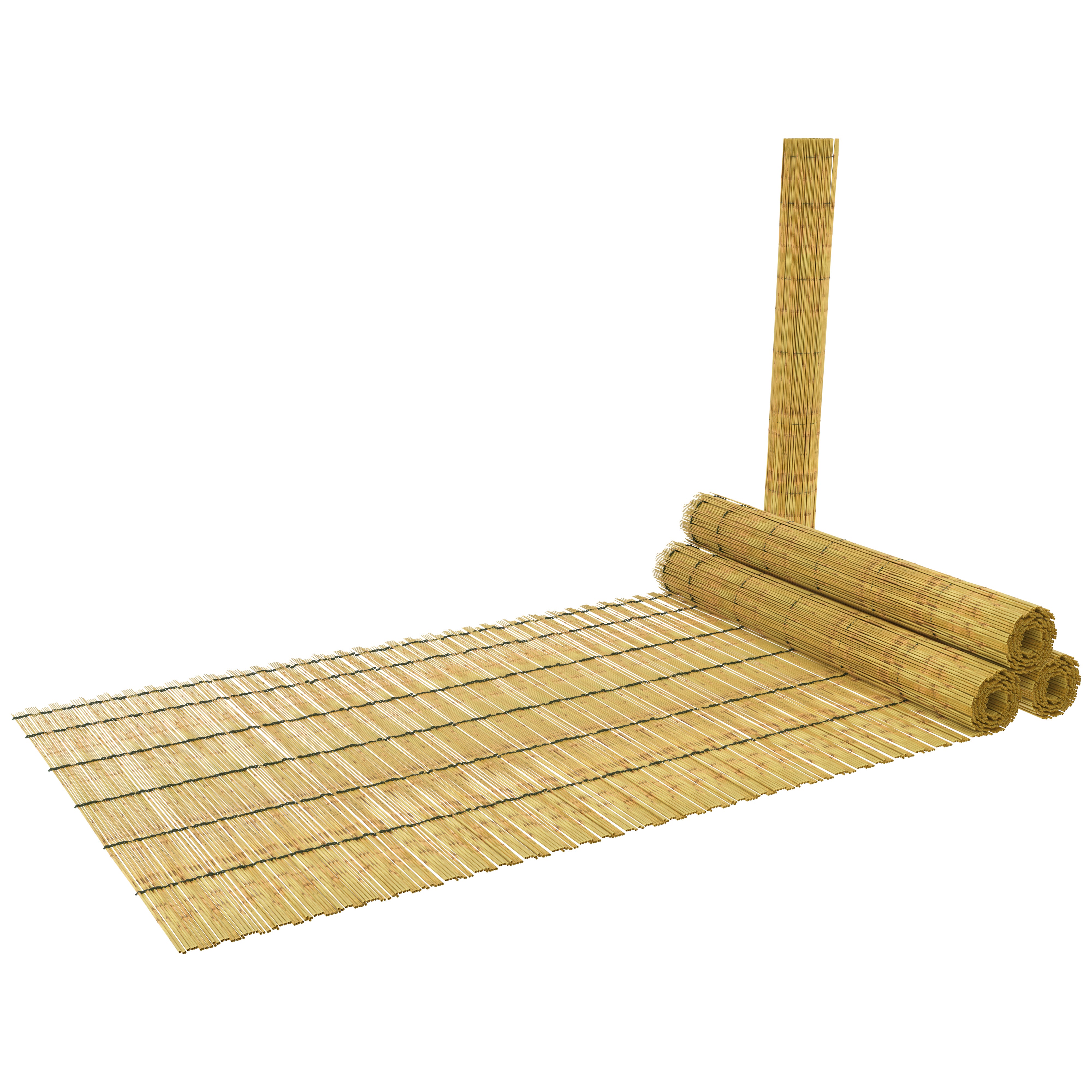 Arella In Canna Cannette In Bamboo Pelato Bambù Naturale Da 5 mm Arelle Canniccio Decorativo Recinzione Giardino Ombreggiante Frangivista 2 x 3 M - 8