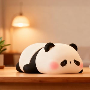 Luce Notturna Per Bambini A Forma Di Melanzana In Silicone, Ricaricabile USB-C, Con Timer E 3 Luminosità, 1200 MAh, Calda E Morbida - 3