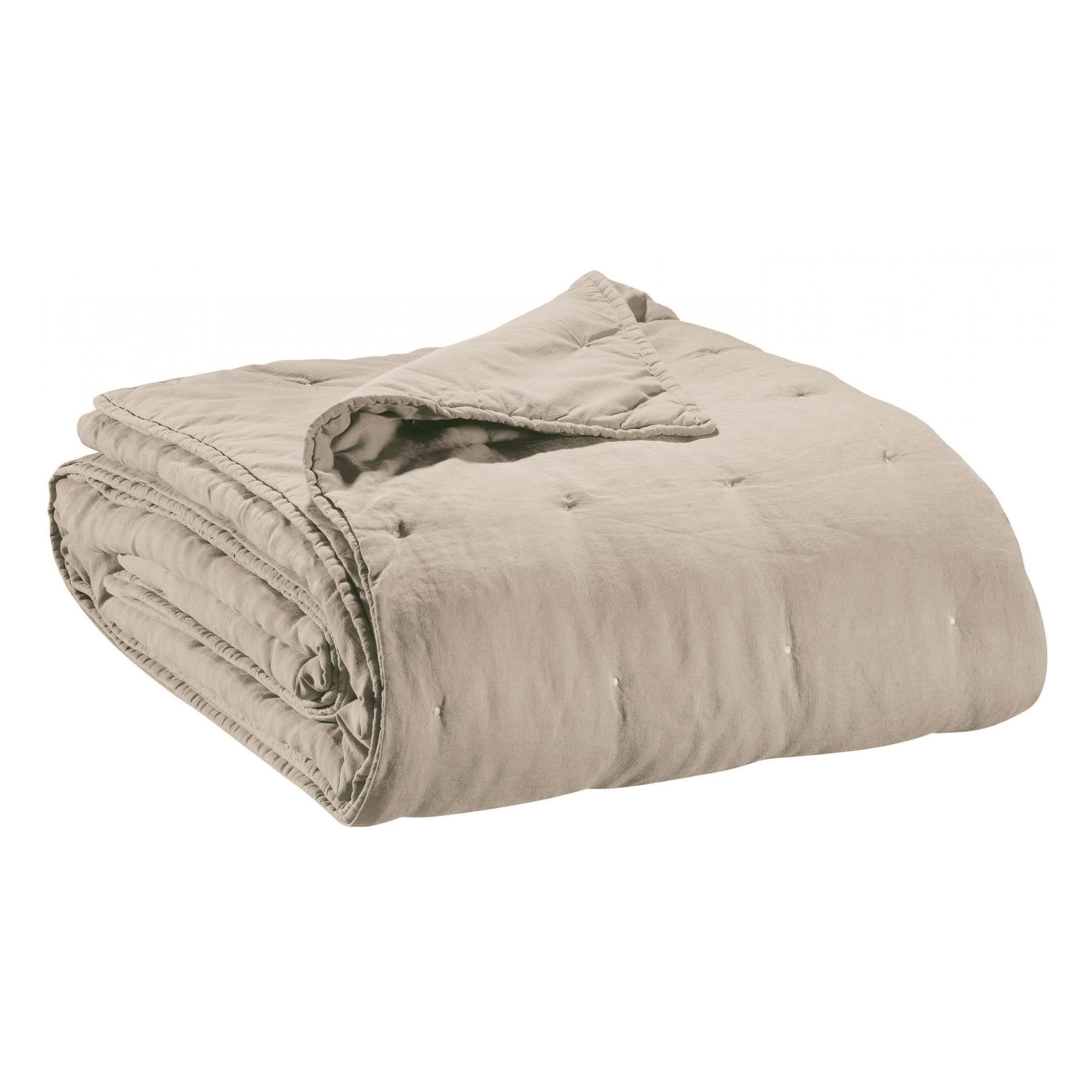 Manta de cama zeff natural 240 x 260 cm natural 240 x 260 cm vivaraise