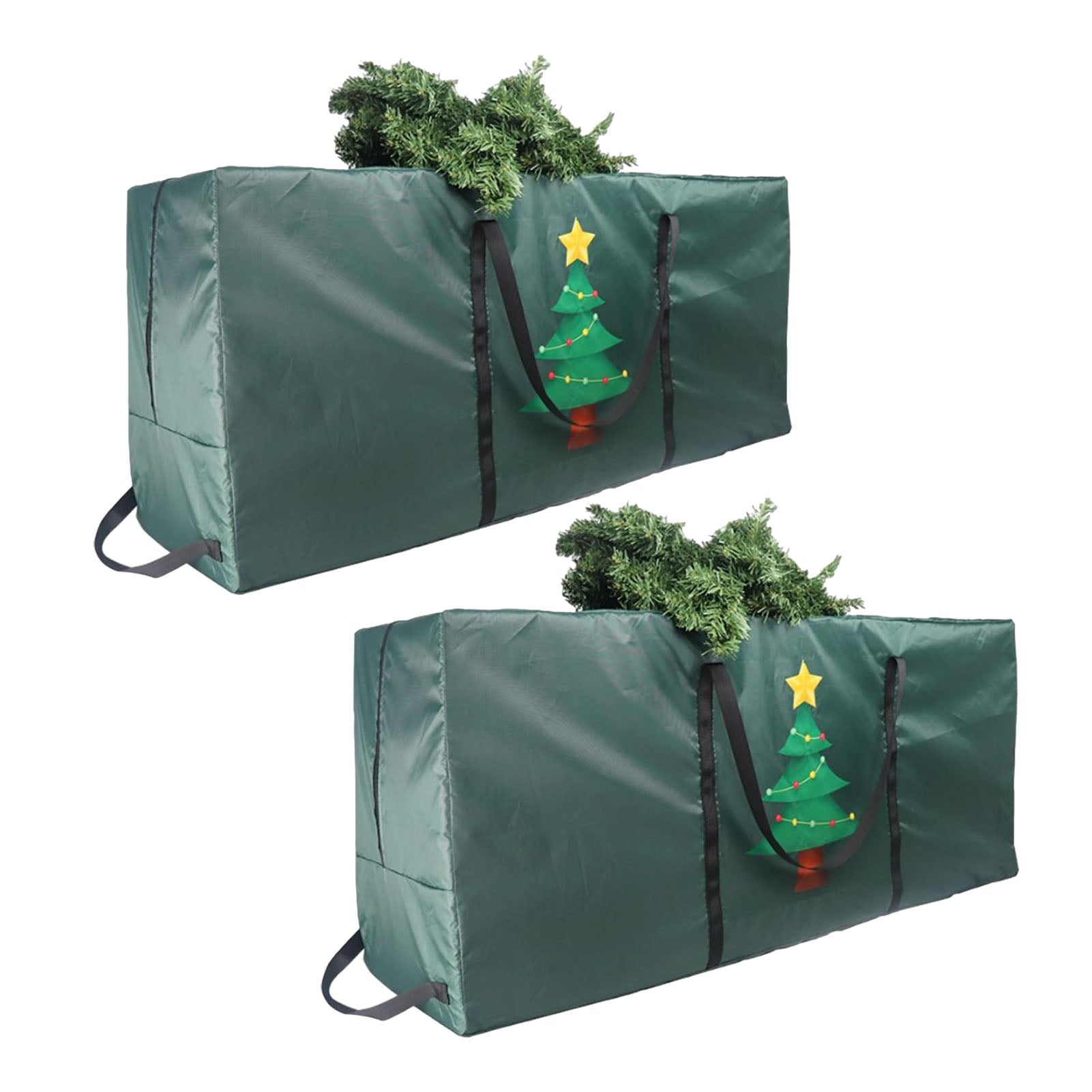 2 bolsas de almacenamiento para árboles de navidad, bolsas de almacenamiento impermeables para árboles de navidad artificiales