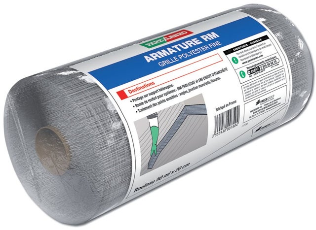 bande de pontage polyester en rouleau : armature rm 20cm X 50 m