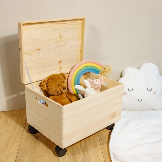 Legno Ikea Cesta Portagiochi Cesto Portagiochi Con Rotelle VidaXL