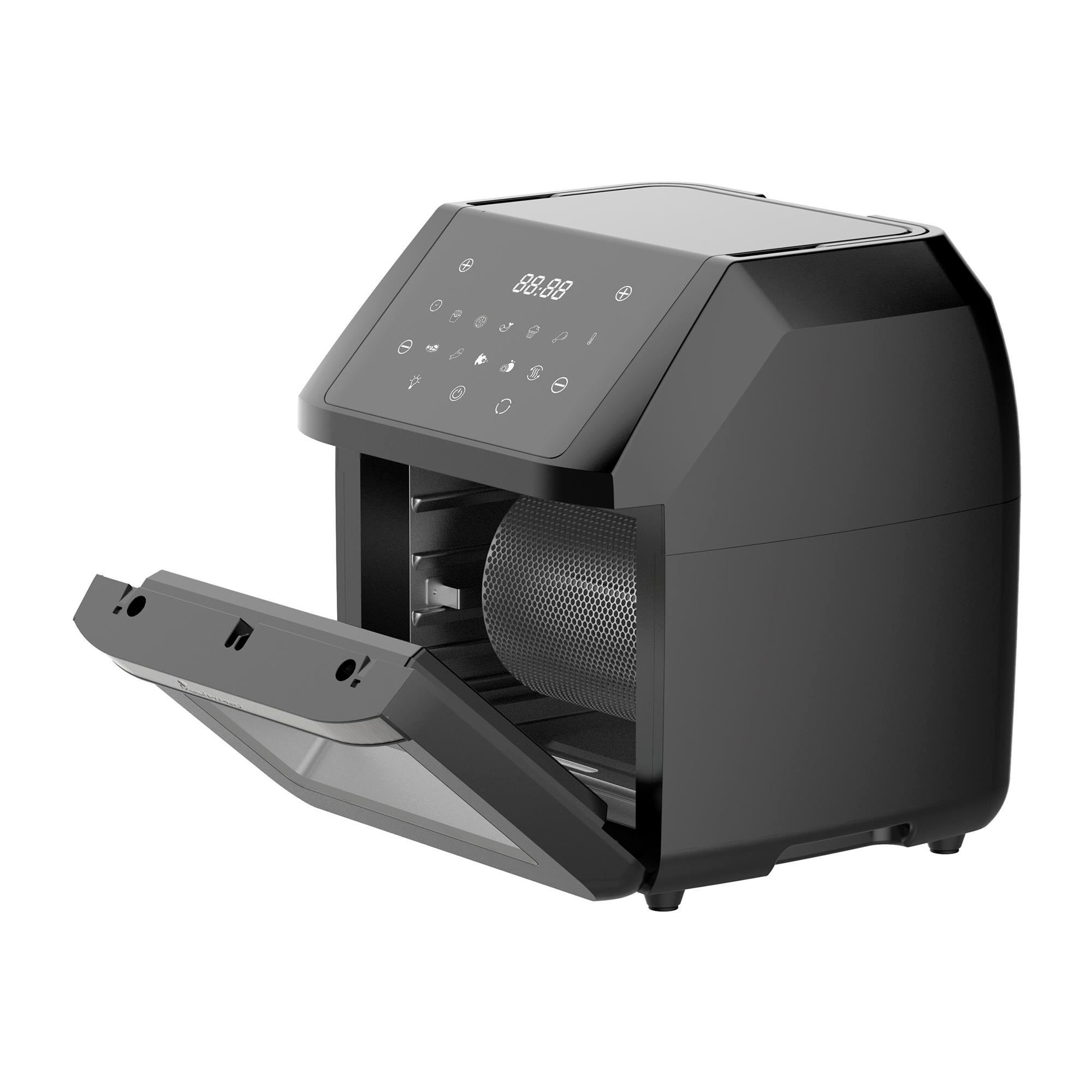 MasterPRO Roket 1100 Forno Airfryer 11L – Friggitrice Ad Aria Senza Olio Con 10 Programmi, 1800W, Accessori Completi (Griglie, Spiedo, Cesto Girevole) - 2