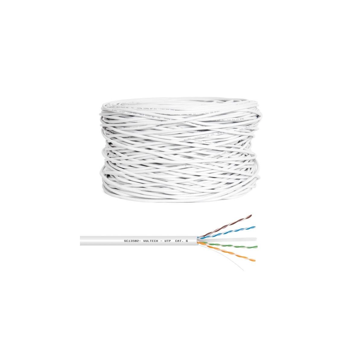 Vultech TAAU010-UTP-WH Câble De Réseau Blanc 1 M Cat6 U/UTP (UTP