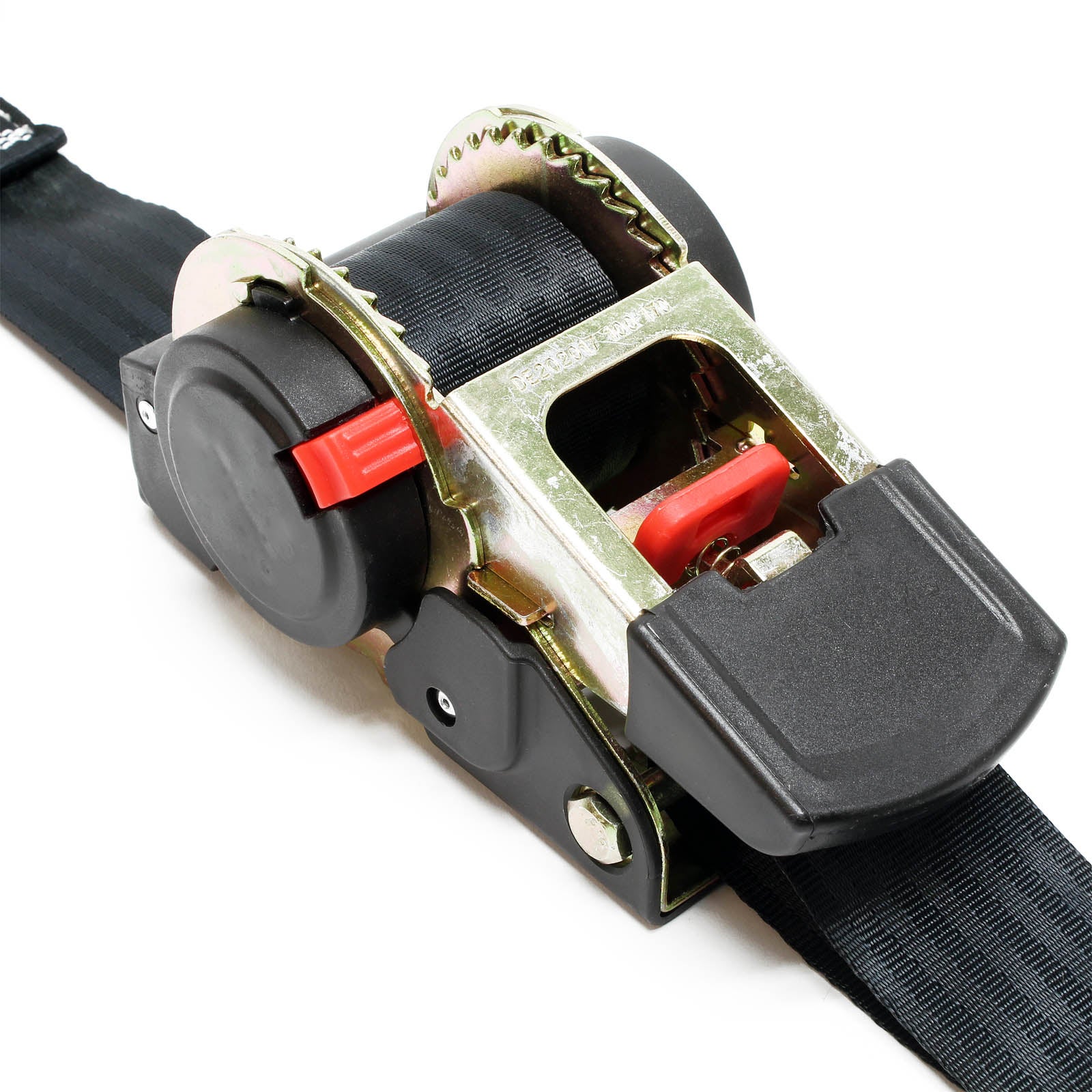 Correa de sujeción automática Cincha amarre 3 m x 50mm 750 daN Autoenrollable Asegurar cargas - 3