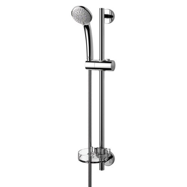 Ideal Standard - Barre de douche 60 cm Douchette 3 jets - Ø 8 cm IDEALRAIN - B9503AA - 5
